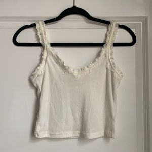 Light weight white crop top